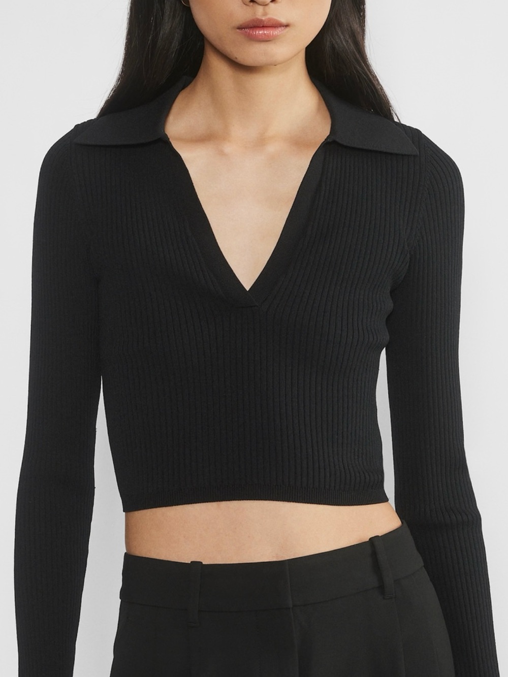 Babaton Sculpt Knit Polo Longsleeve